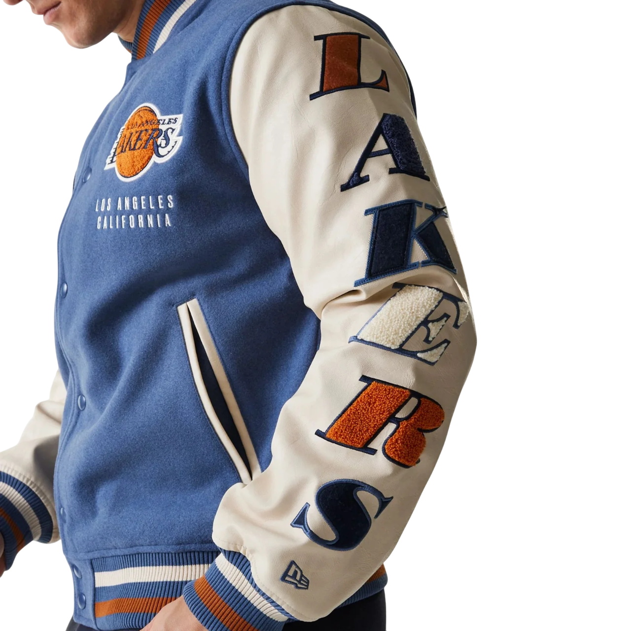 Casaco New Era LA Lakers NBA Patch Varsity