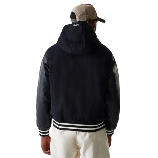 Casaco New Era Black Hooded Varsity