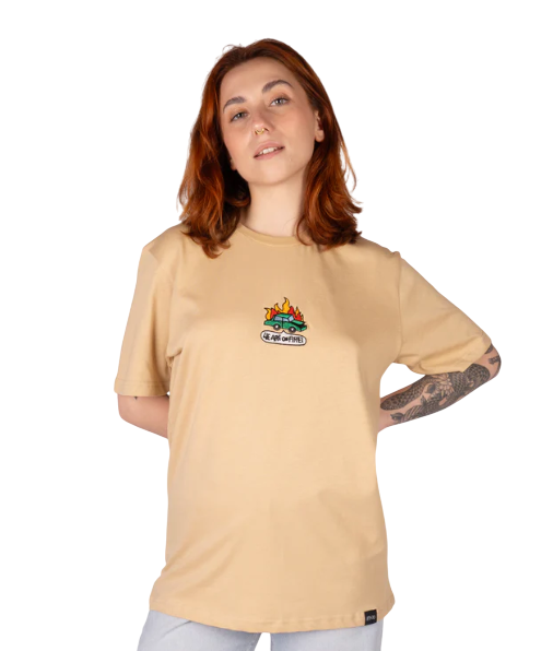 T-Shirt American Socks We Are On Fire