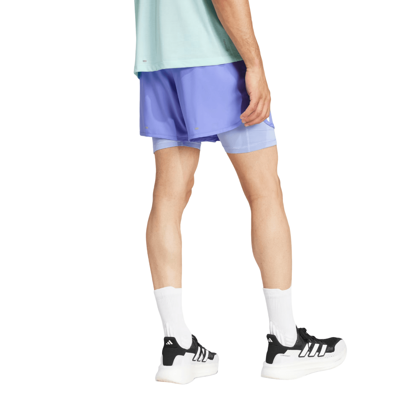 Adidas Own the Run 2-in-1 3-Stripes Shorts