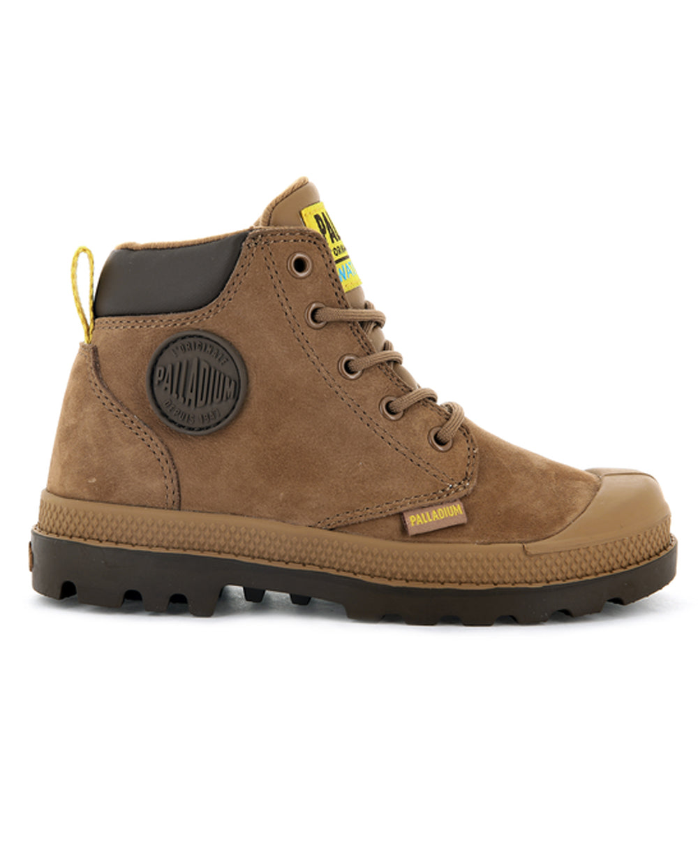 Palladium Pampa Hi Cuff Camel e Castanhas