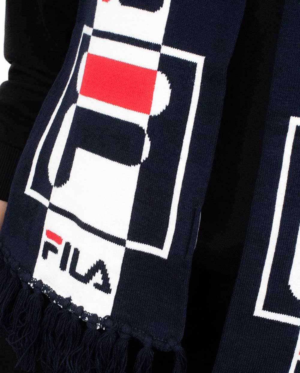 Fila Blue and White Scarf