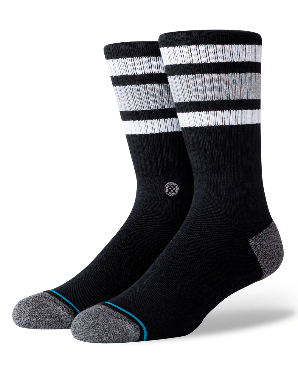 Stance Black with Grey and White Socks