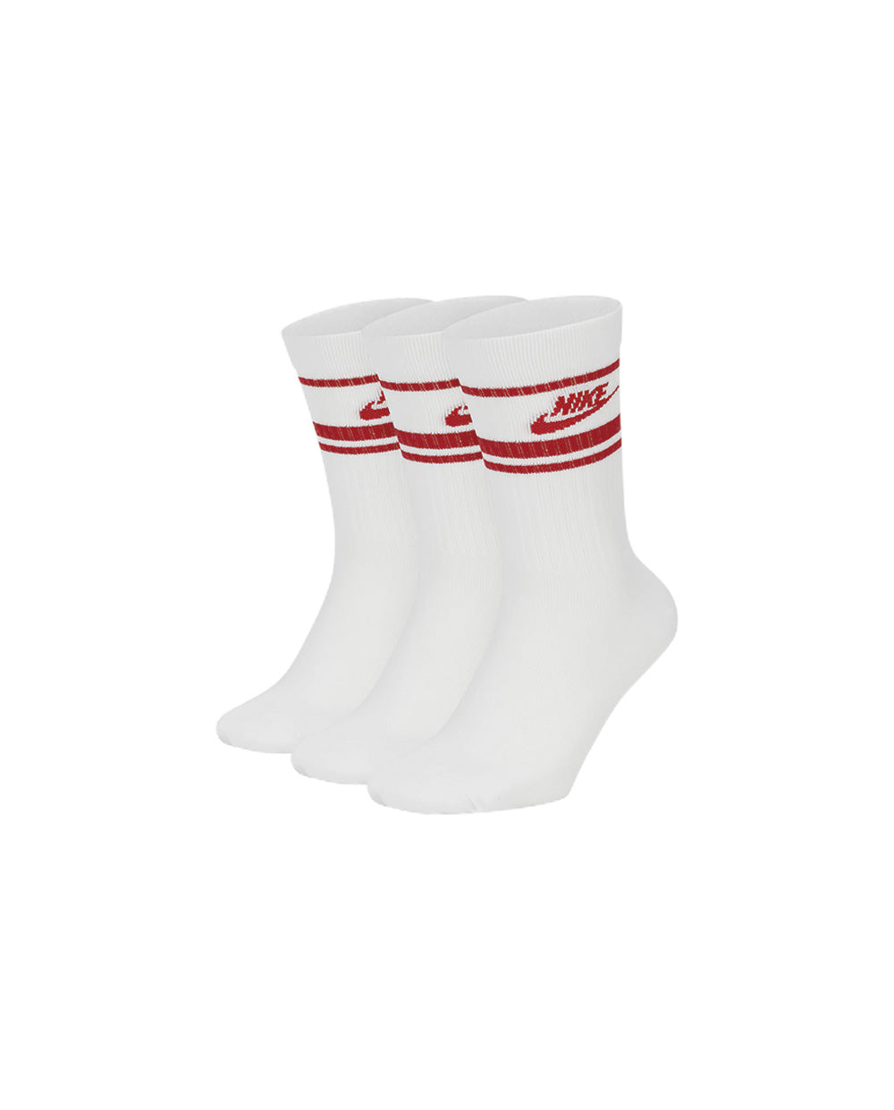 Nike Socks Sportswear Essential Crew White and Red