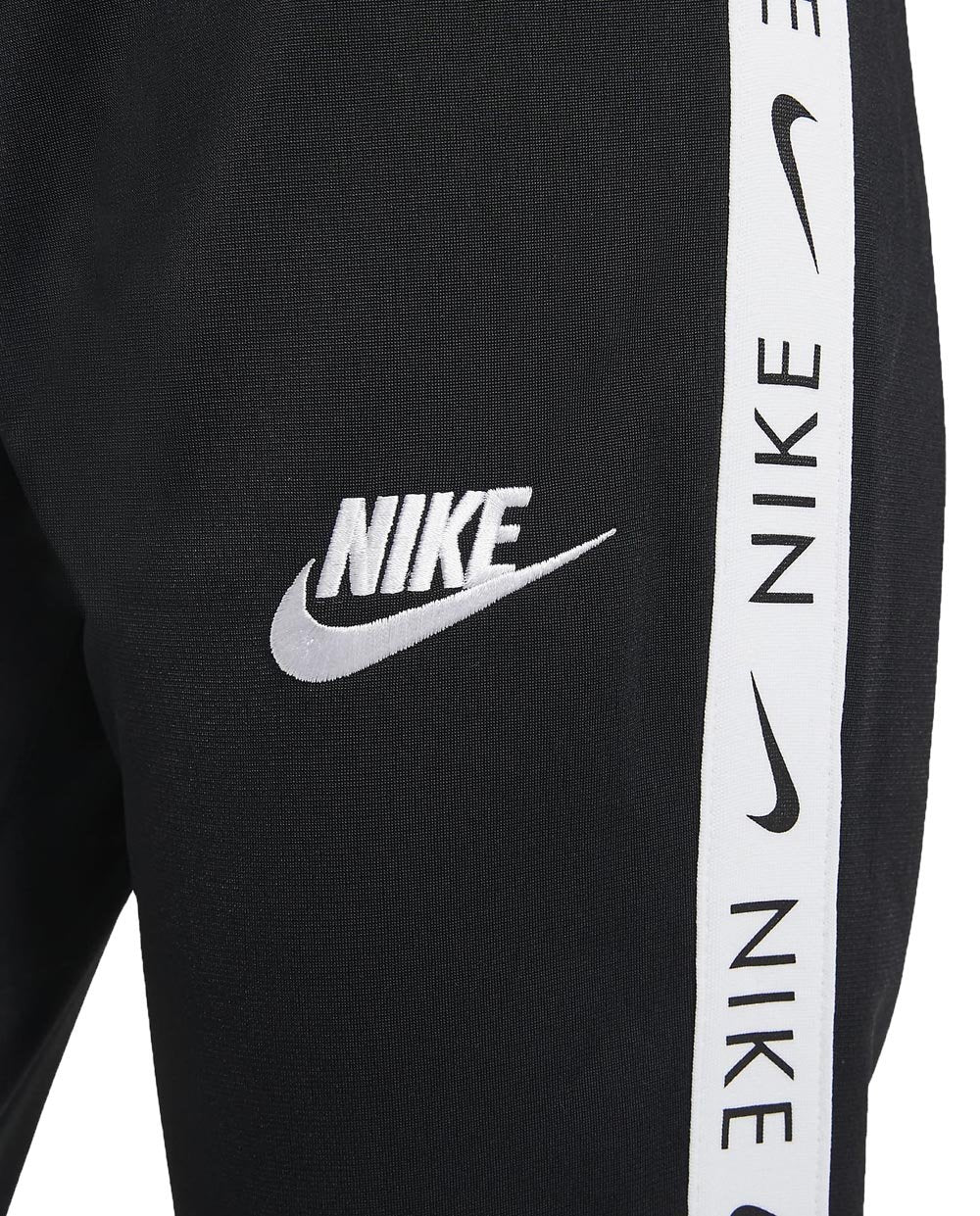 Nike Fato de Treino Preto com Lista Branca