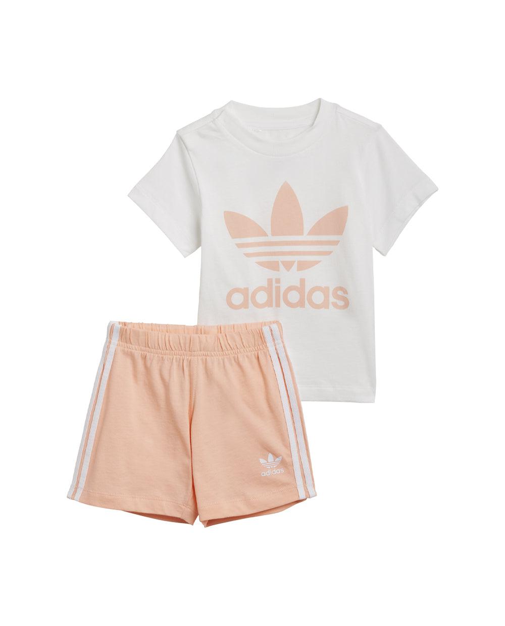 Adidas Conjunto Branco e Rosa