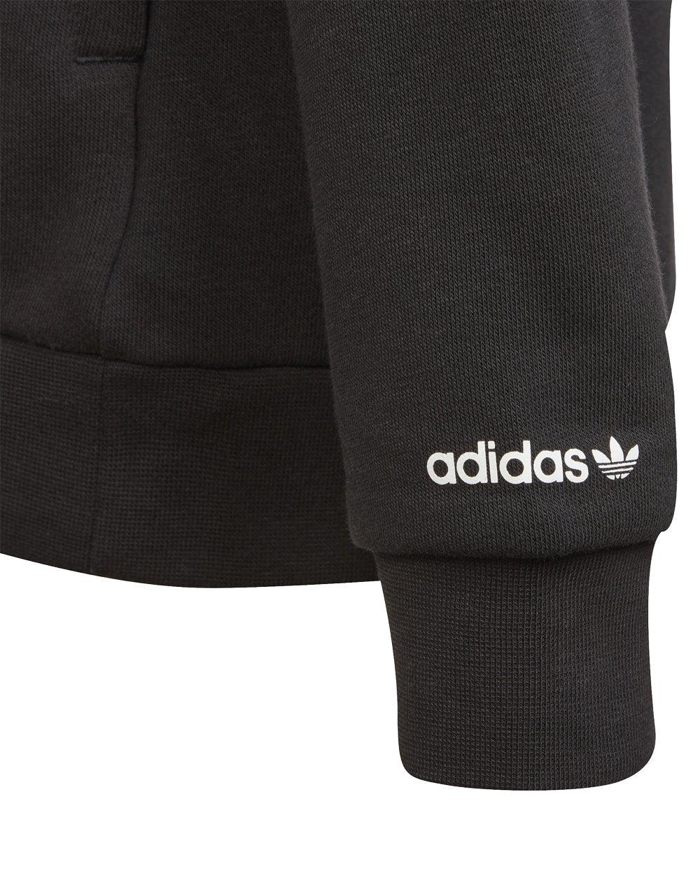 Hoodie Adidas Preta com Cores