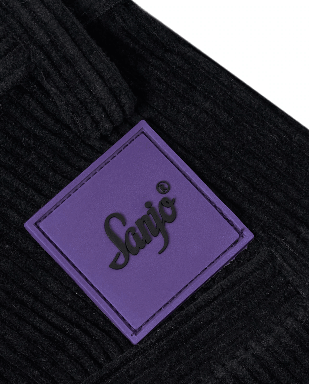 Sanjo Black Corduroy Shorts