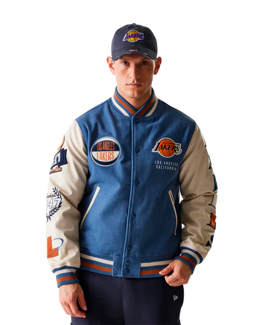 Casaco New Era LA Lakers NBA Patch Varsity