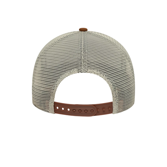 Boné New Era Oval Patch Cream 9FORTY E-Frame Trucker