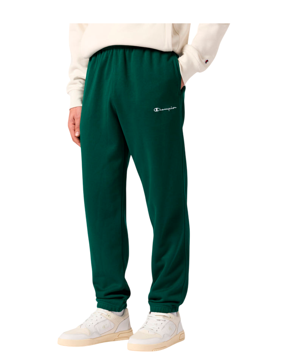 Calça Champion  Elastic Cuff Fleece Pants Icons Forest