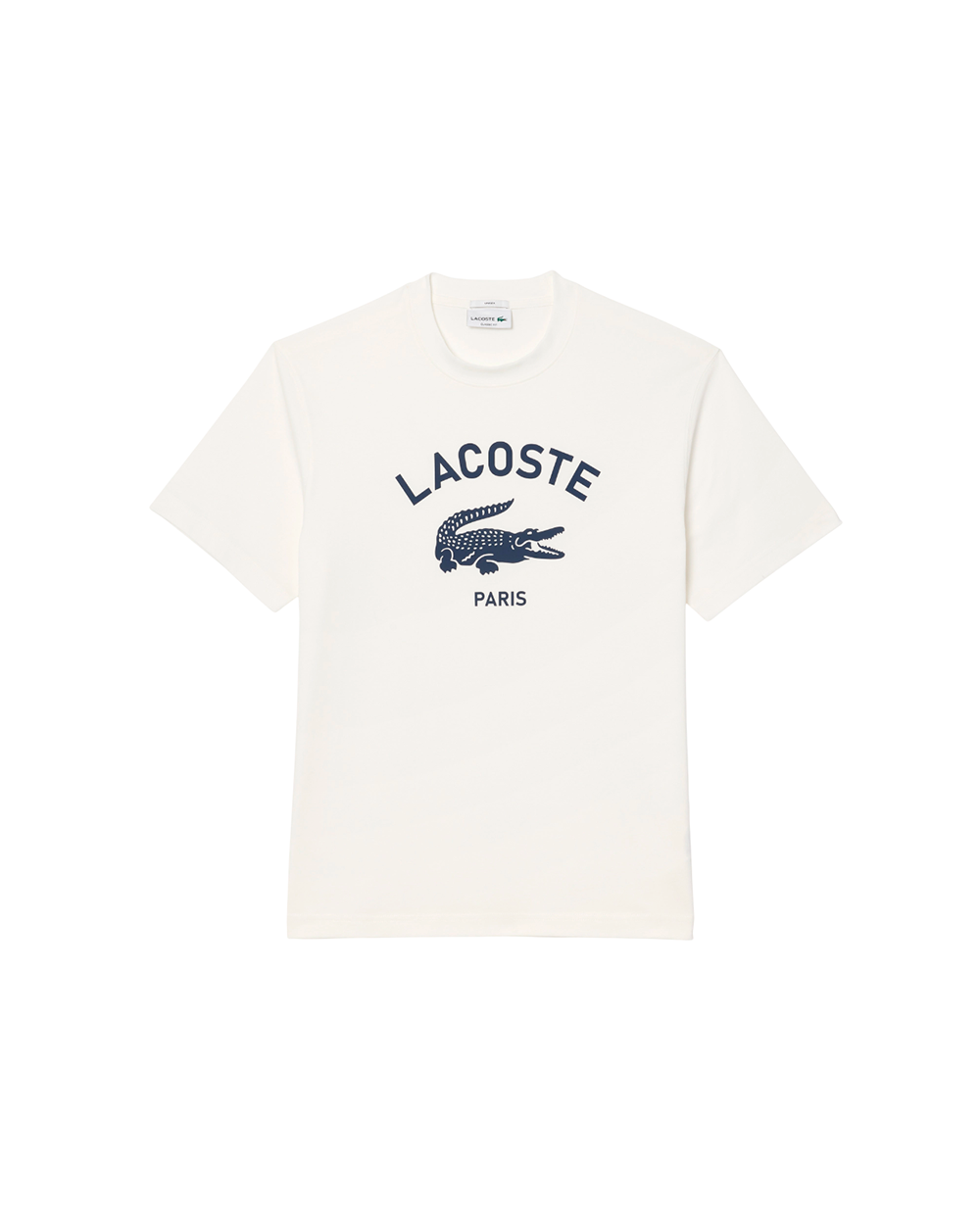 T-shirt Lacoste com Estampado de Assinatura