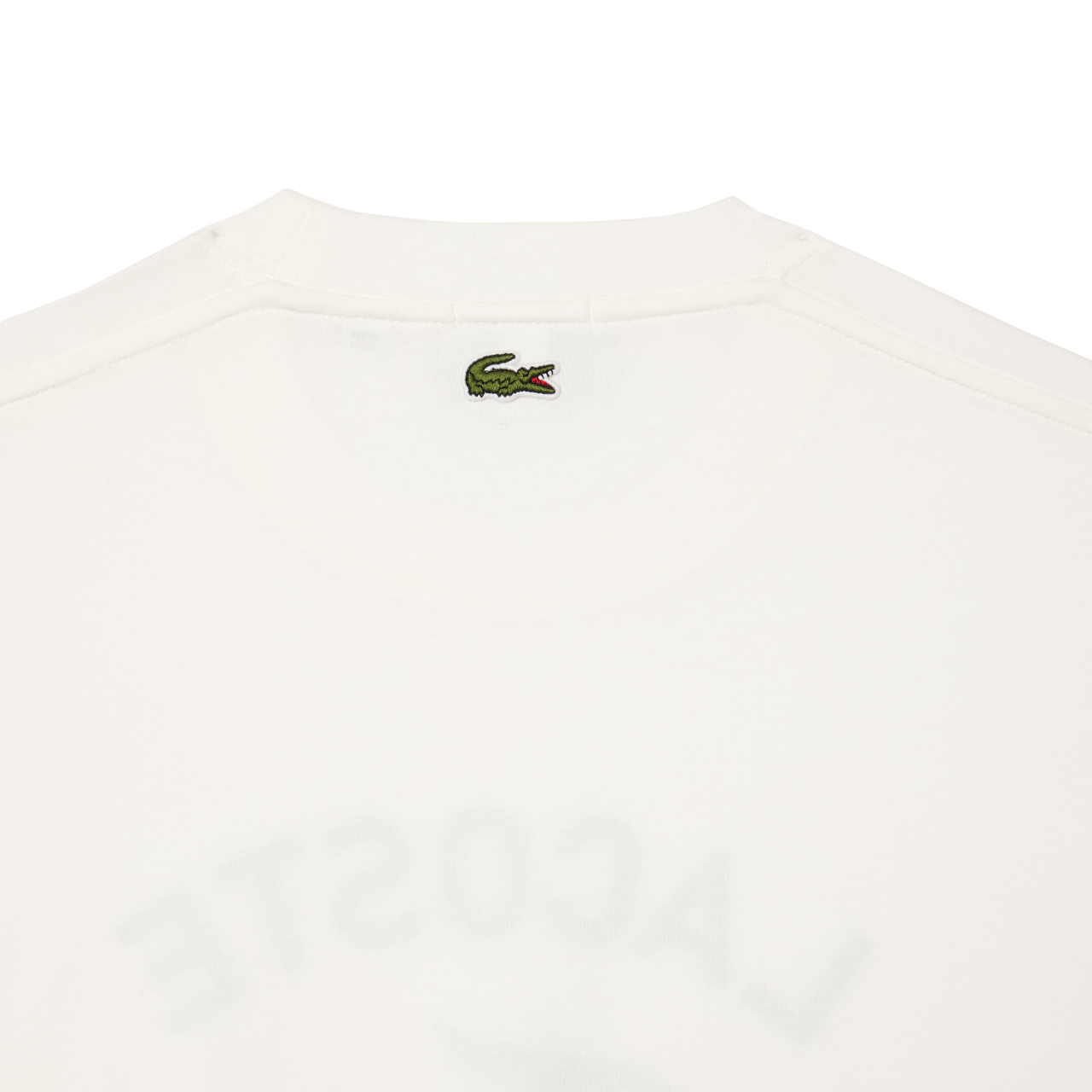 T-shirt Lacoste com Estampado de Assinatura