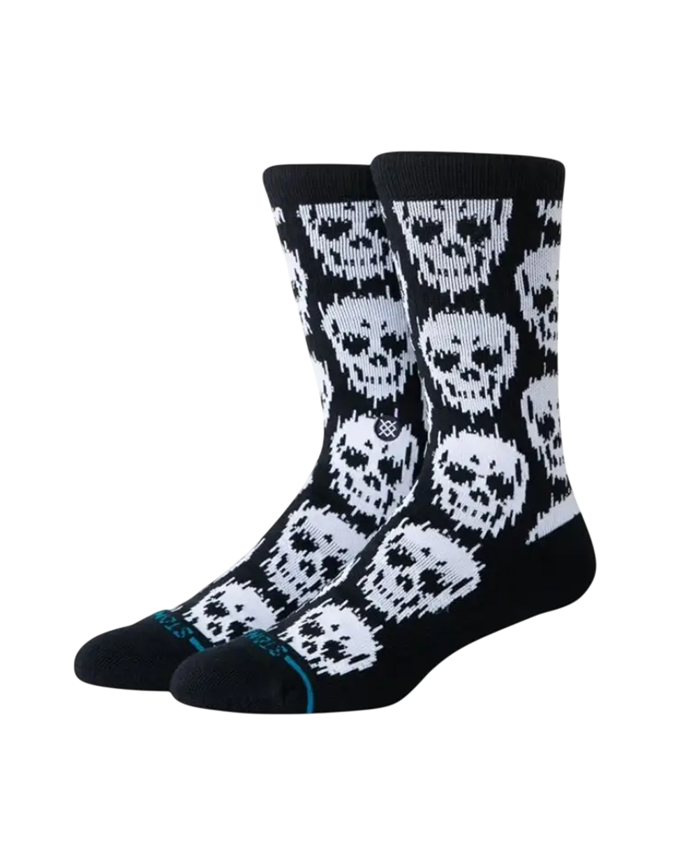 Meias Stance Crew Static Skull