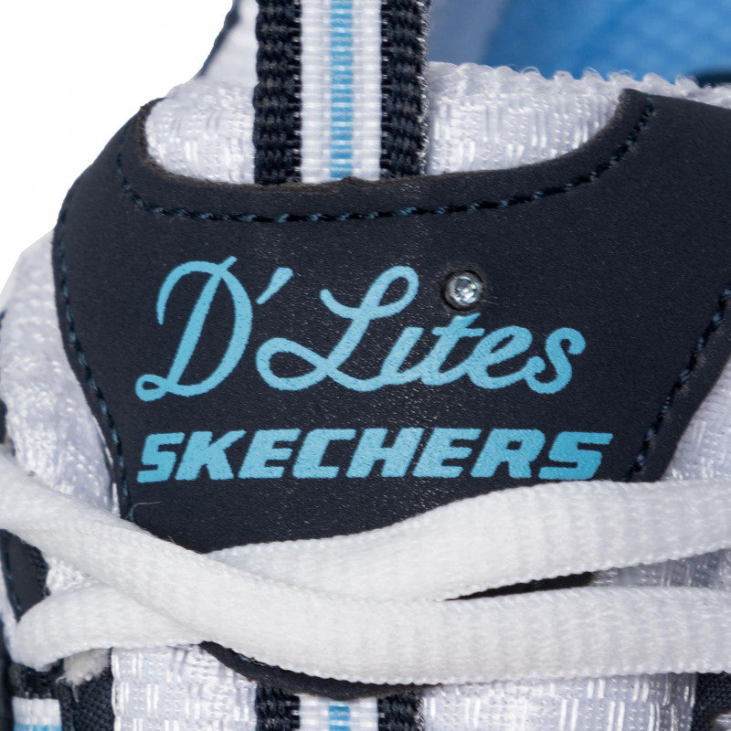 Skechers D'Lites Azuis Marinho com Branco