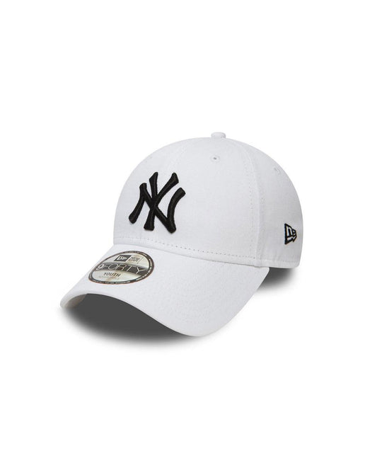 New Era White Cap with Black