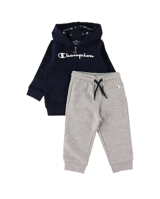 Champion Dark Blue Tracksuit with Gray