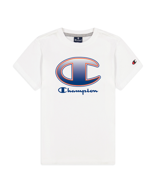 T-Shirt Champion Branca com Logótipo