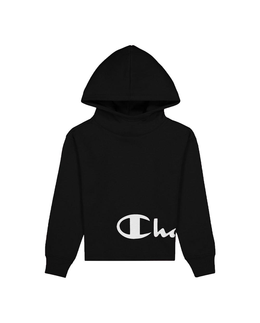 Hoodie Champion Preto com Branco