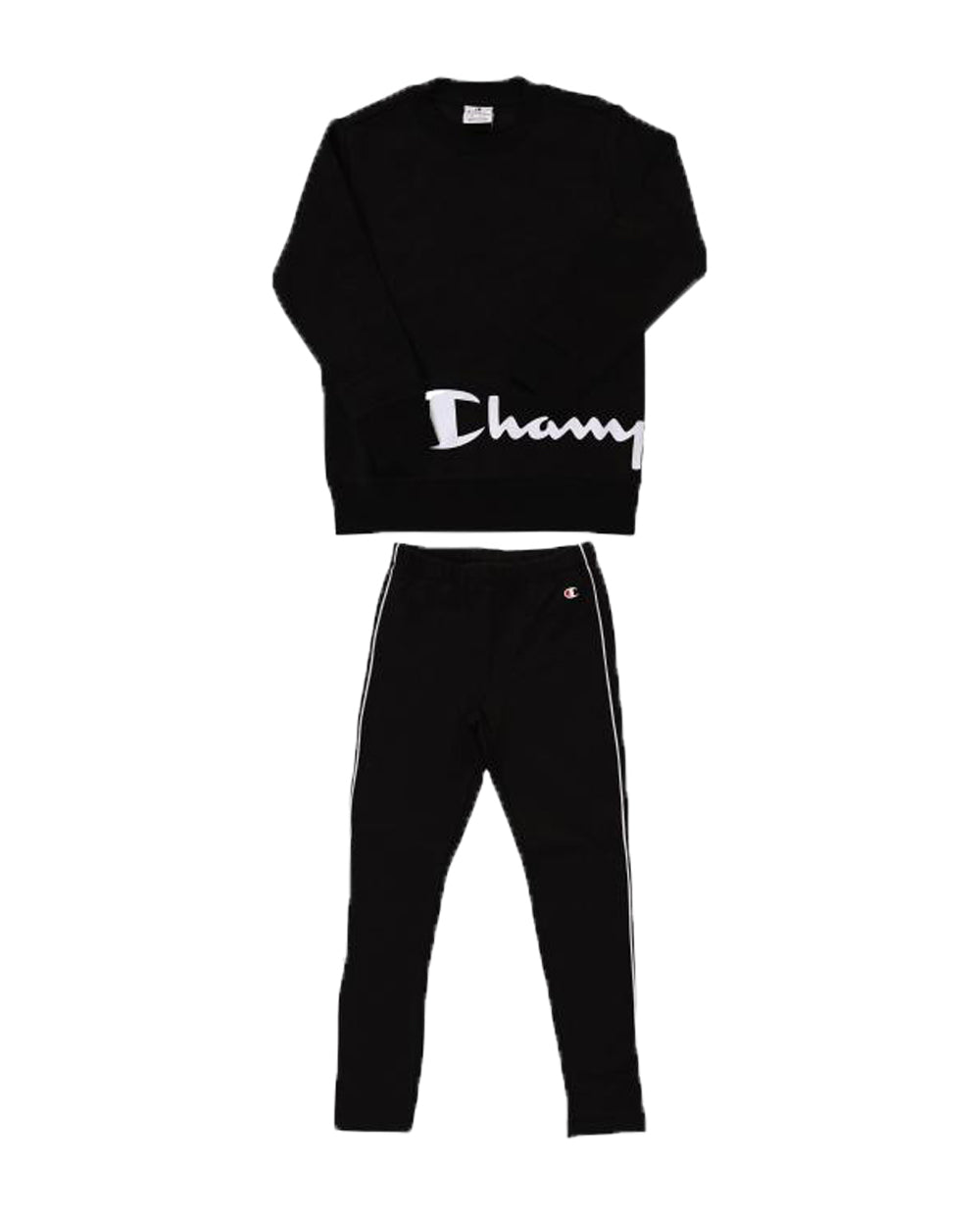 Champion Black Tracksuit with White