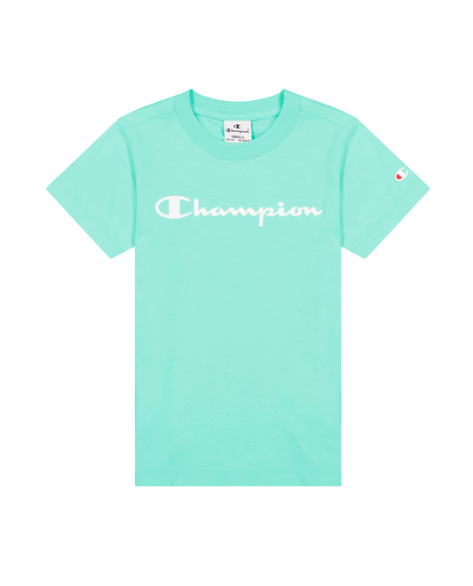 T-Shirt Champion Verde com Logótipo Branco