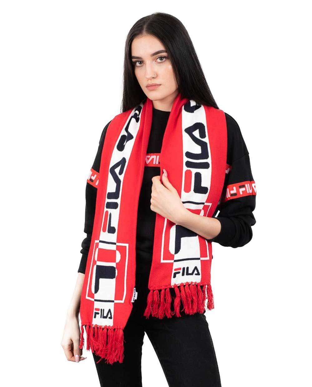 Fila Red and White Scarf