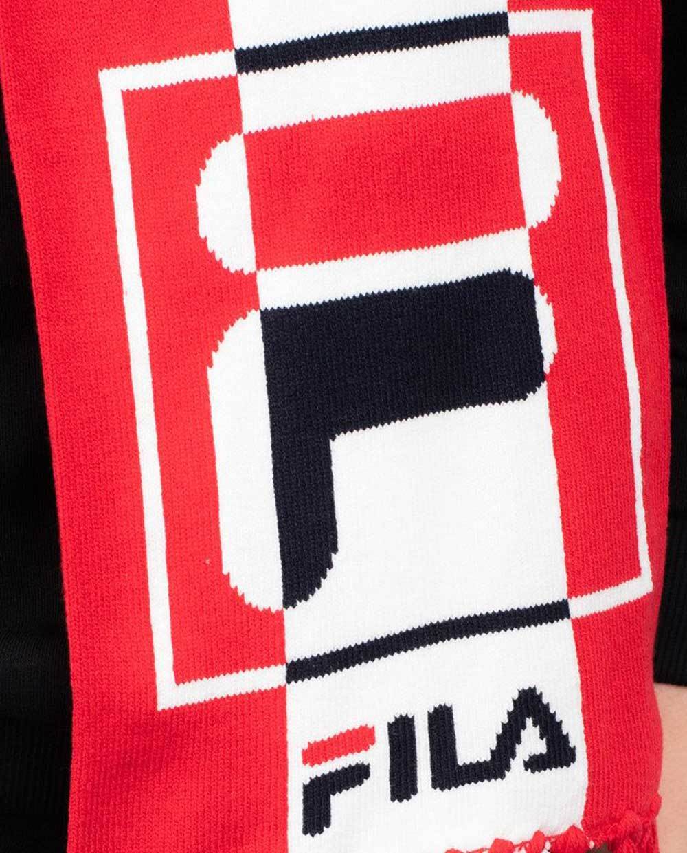 Fila Red and White Scarf