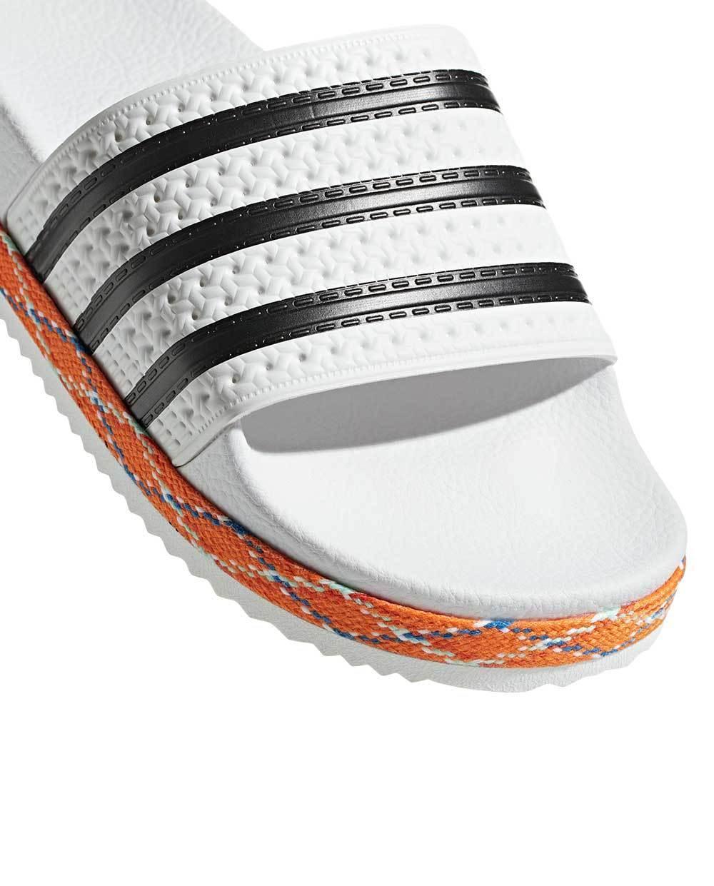 Adidas Adilette New Bold White and Black