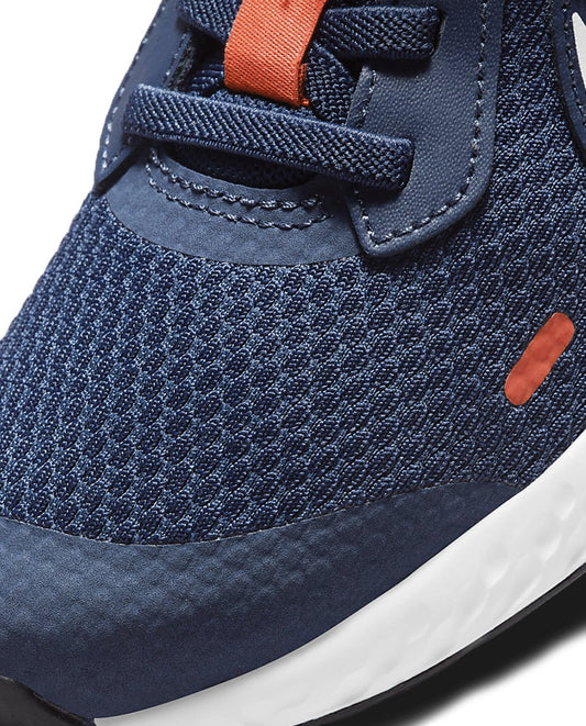 Nike Revolution 5 Navy Blue with Orange