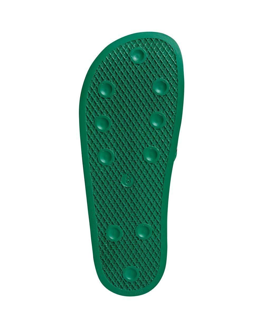 Adidas Green Adilette Flip-Flops