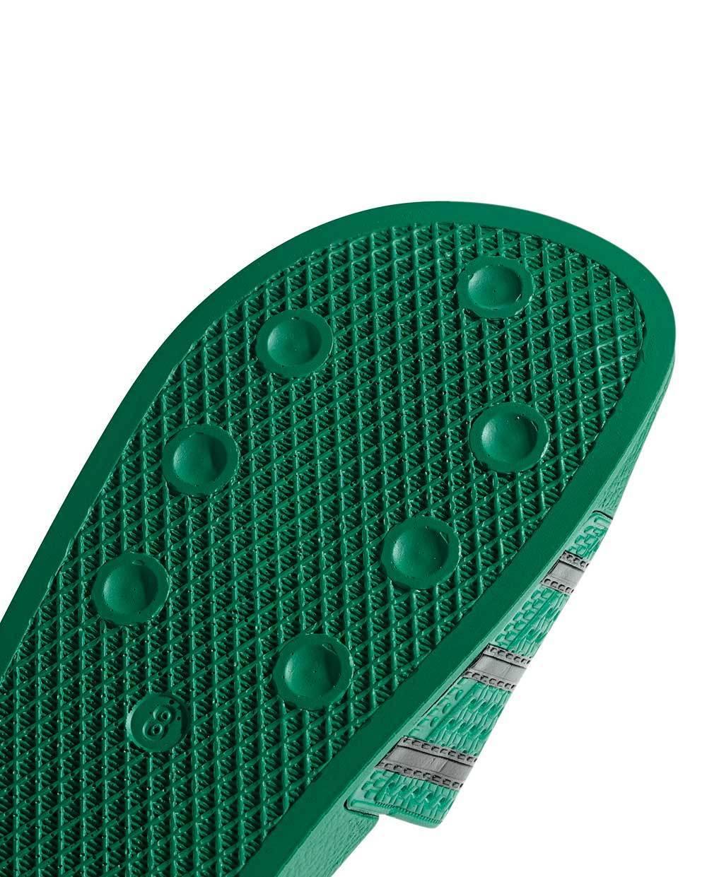 Adidas Green Adilette Flip-Flops