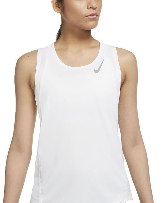 Nike White Singlet with Logo