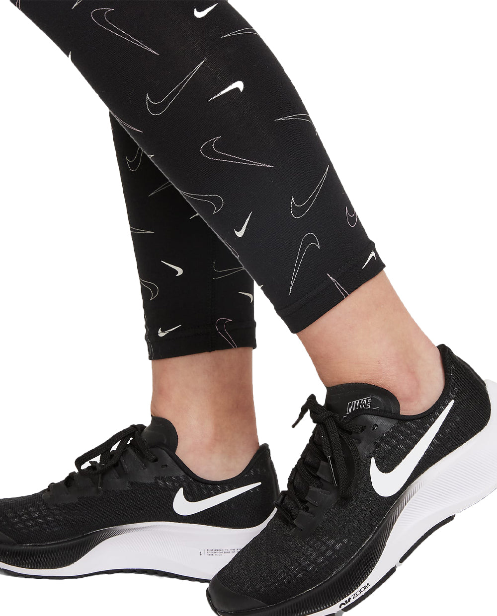 Leggings Nike Pretas com Branco