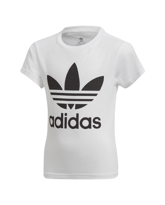 T-Shirt Adidas Branca com Logótipo Preto