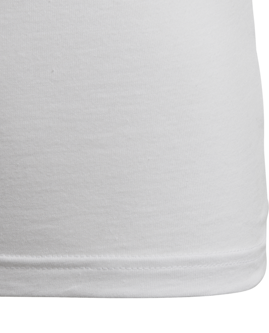 T-Shirt Adidas Branca com Logótipo Preto
