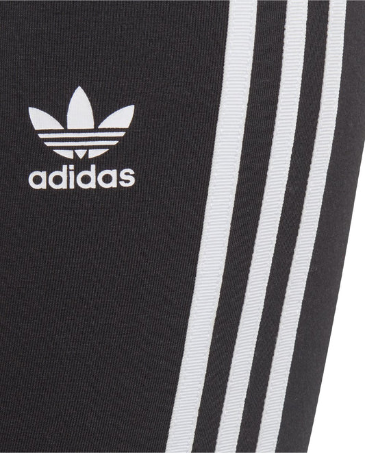 Adidas Leggings Black with Black Stripes