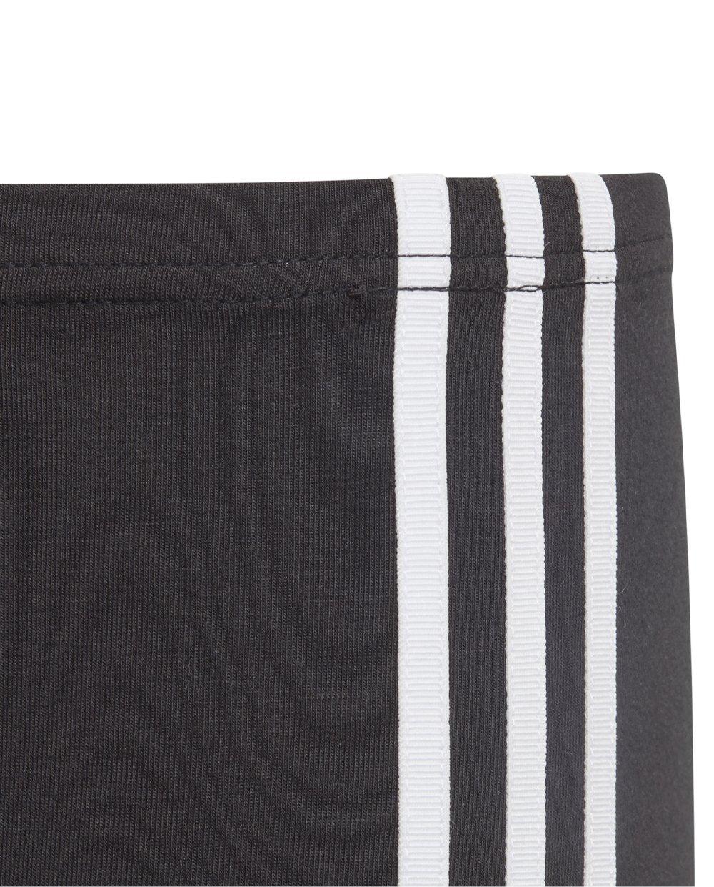 Adidas Leggings Black with Black Stripes
