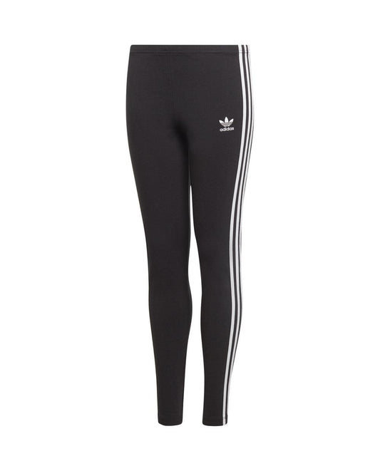 Leggings Adidas Pretas com Riscas Brancas