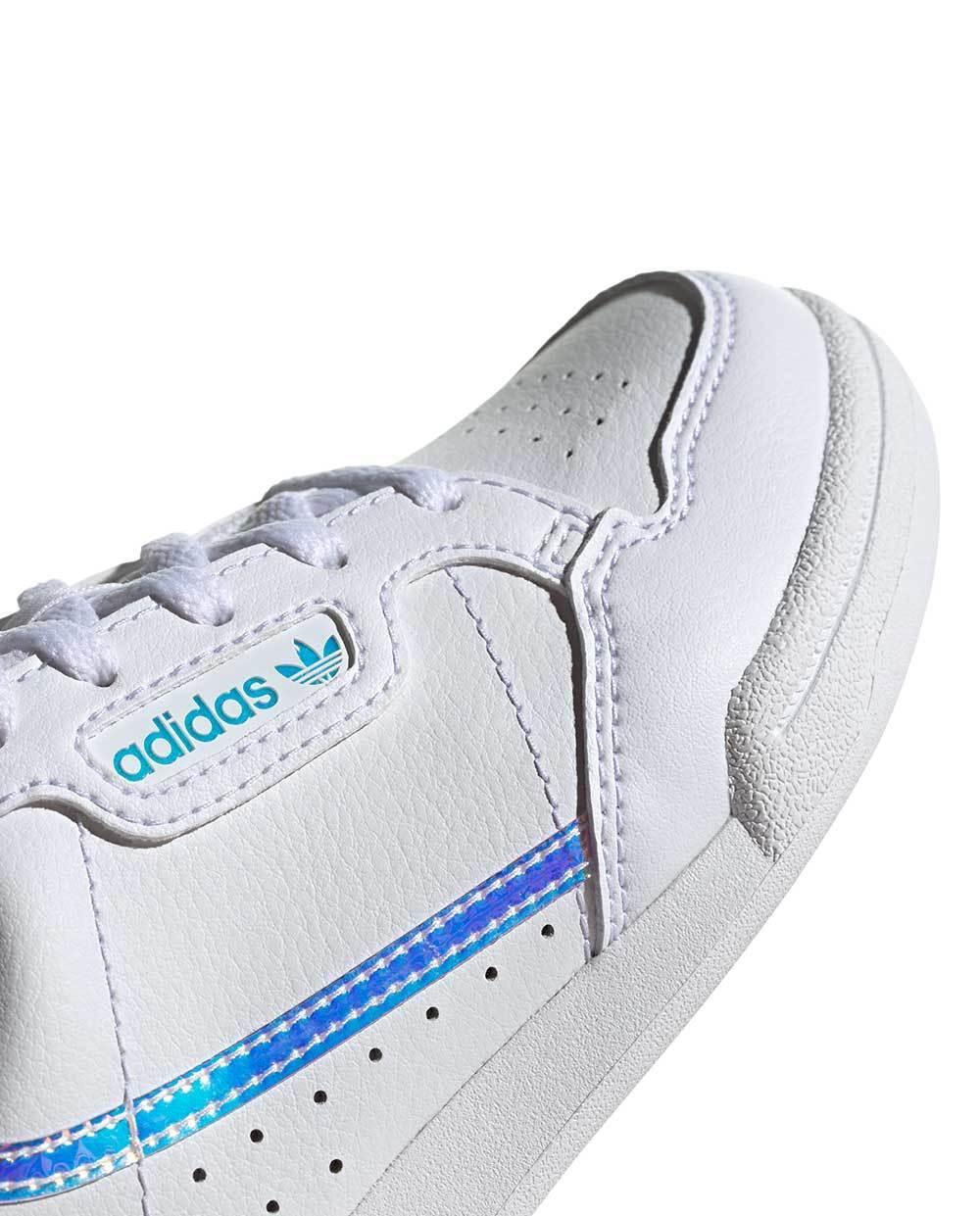 Adidas Continental Brancas com Brilho