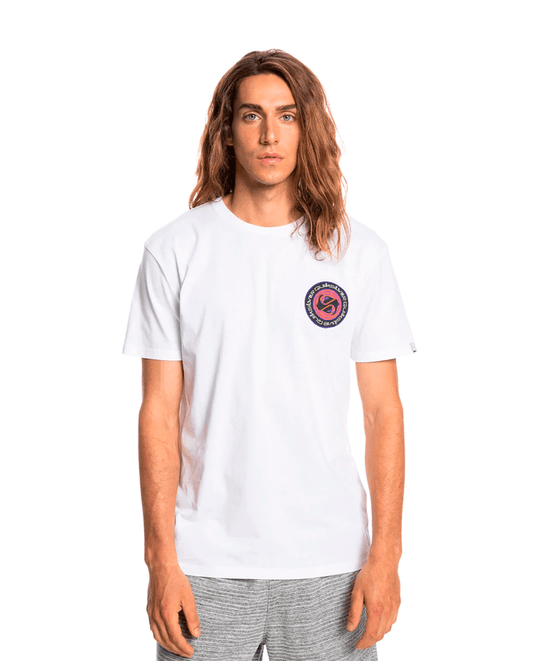 T-Shirt Quiksilver Branca com Estampado