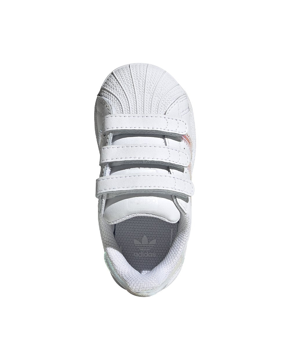 Adidas Superstar White with Bright and Velcro