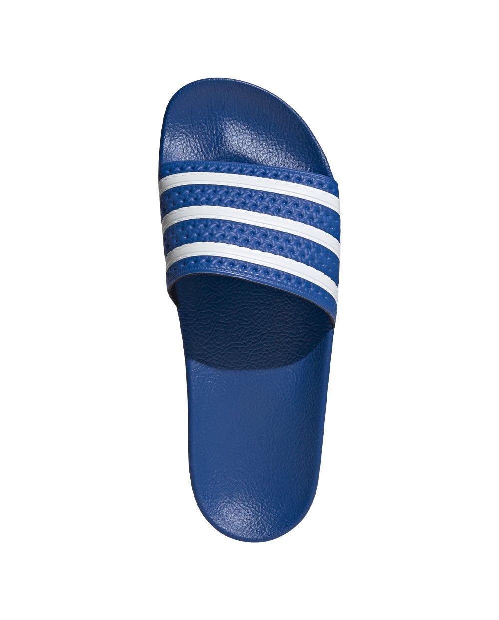 Adidas Adilette Blue and White