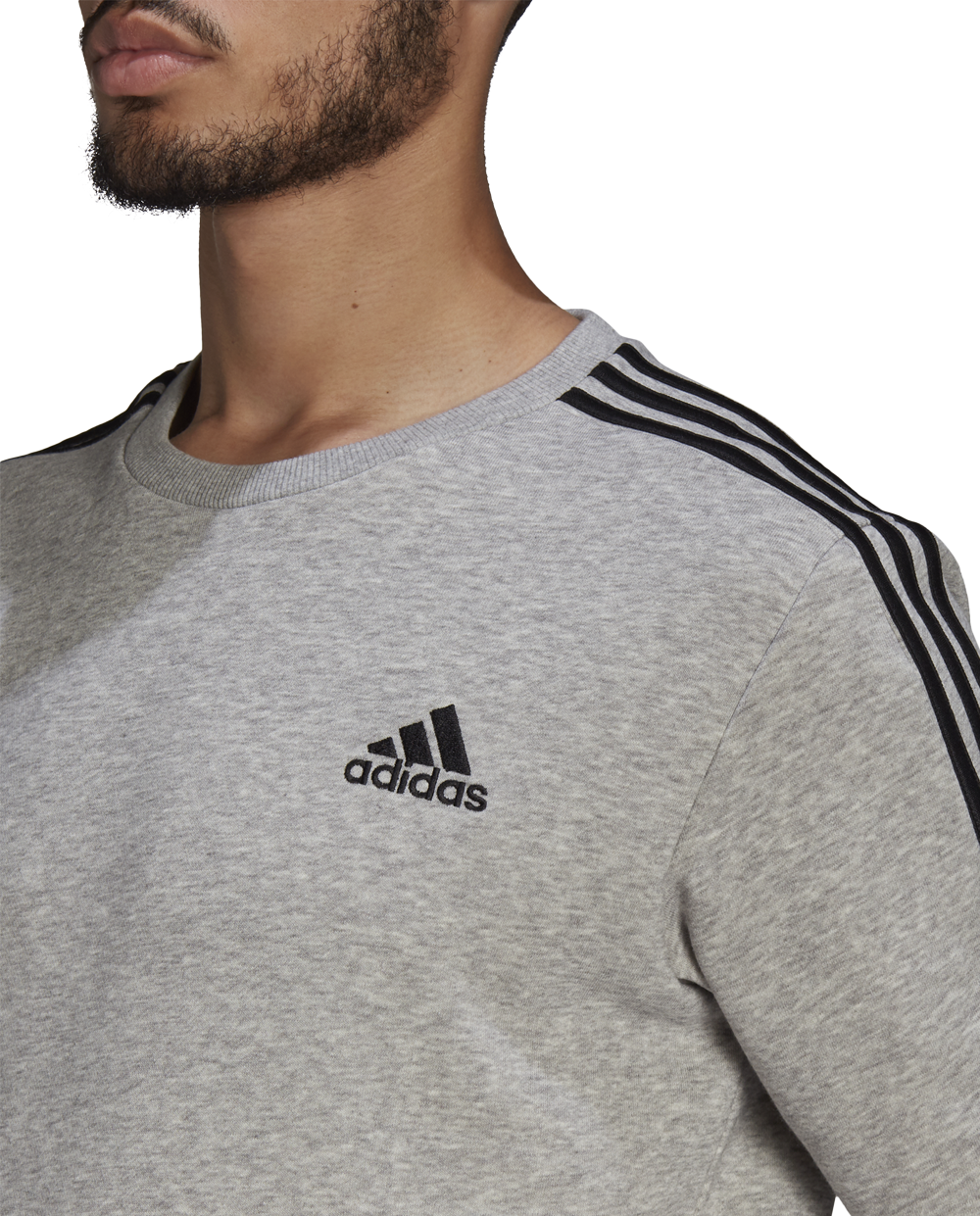 Sweatshirt Adidas Cinza com Preto