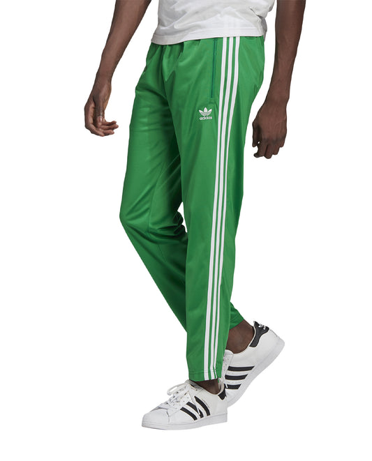 Adidas Green Pants with White Stripes