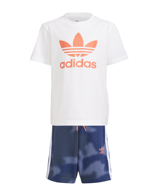 Adidas Set White with Camo Shorts