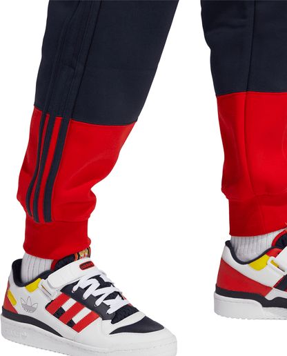 Navy Blue and Red Adidas Pants