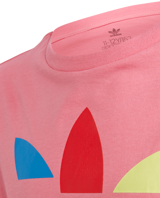 T-Shirt Adidas Rosa com Cores