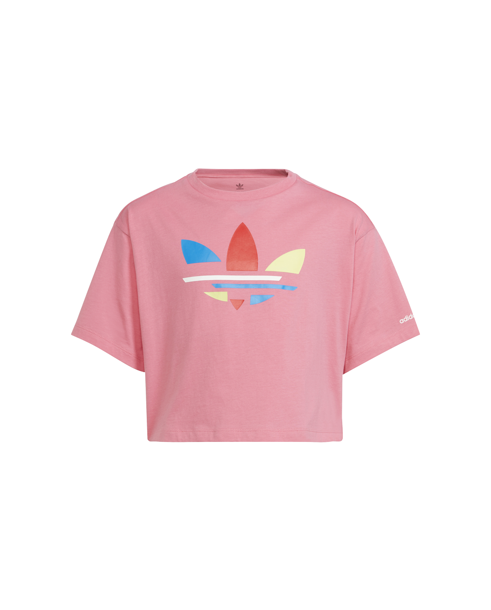 T-Shirt Adidas Rosa com Cores