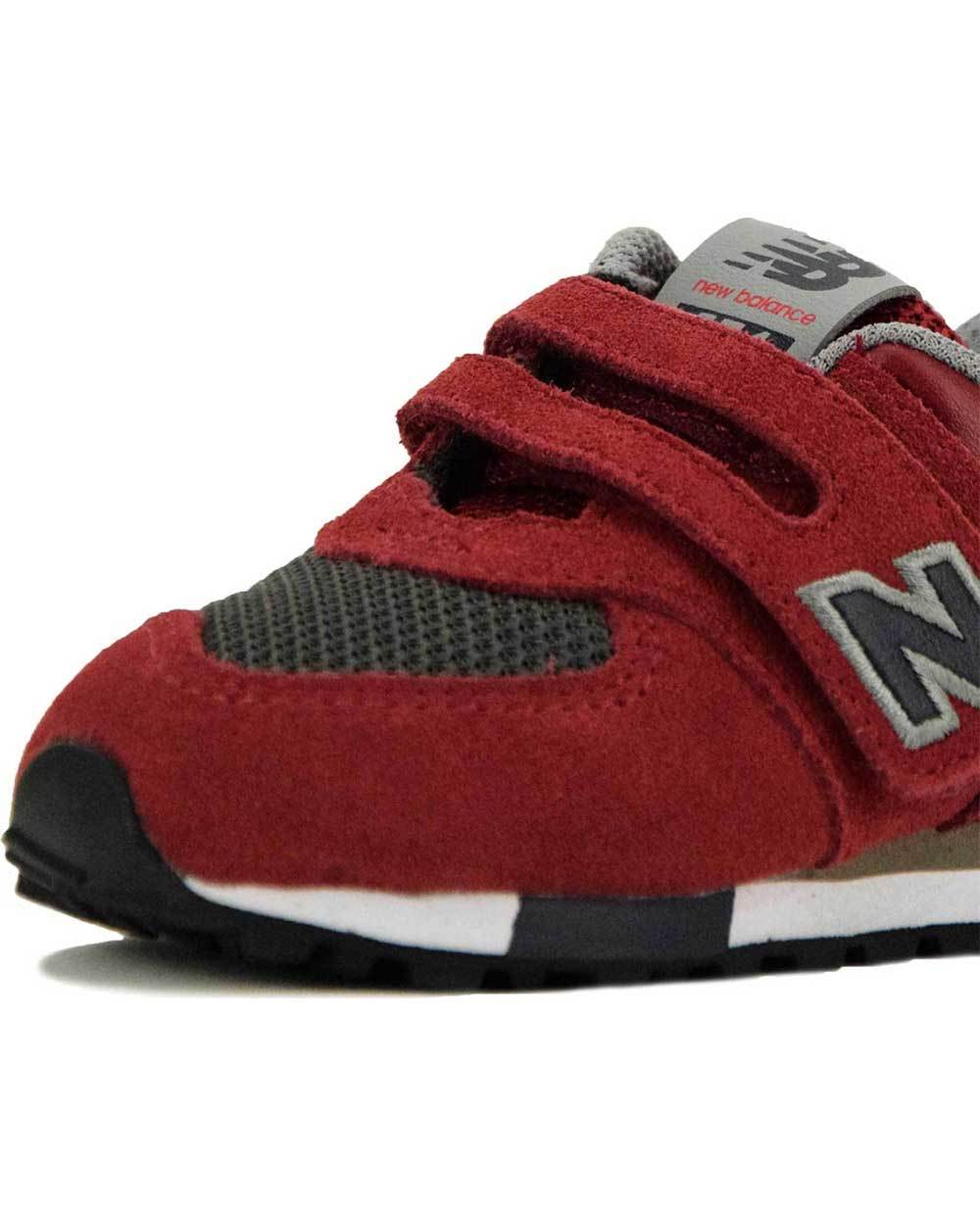 New Balance 574 Red and Black