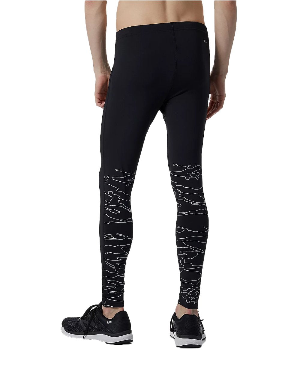 New Balance Black Leggings with White